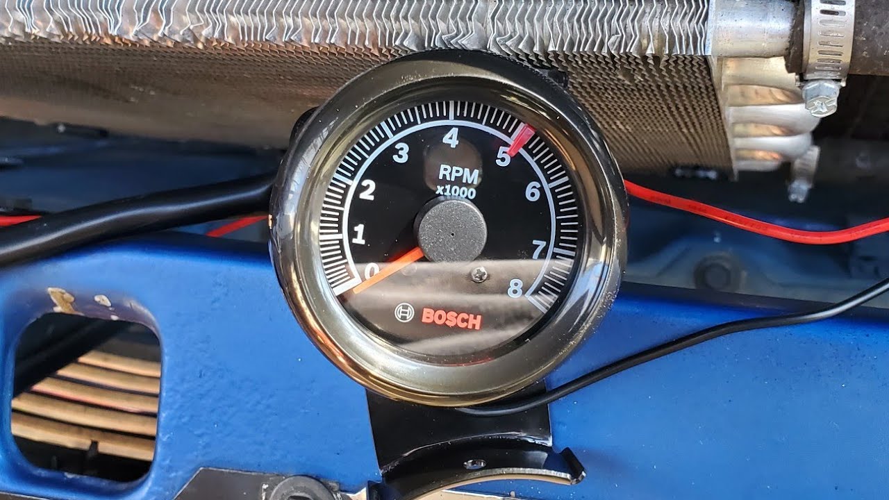 how to install a tachometer rpm gauge